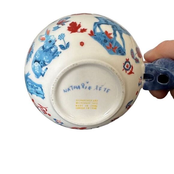 Anthropologie Measuring Cups NATHALIE LETE Set of 3 BIBELOT Squirrel Deer Flora - Picture 7 of 8